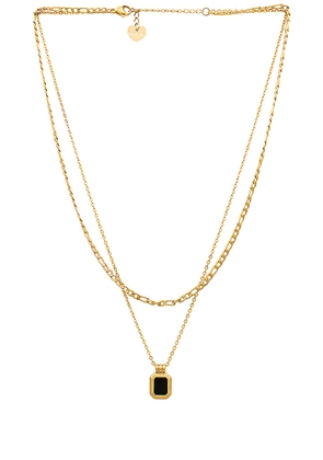 BRACHA Robyn Necklace in Metallic Gold.