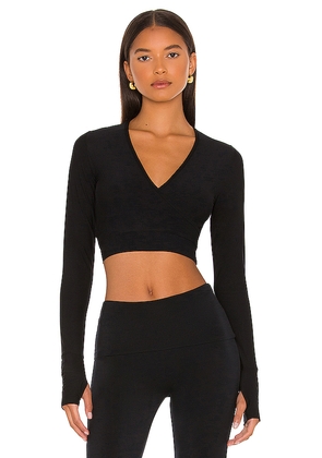 Commando Butter Wrap Top in Black. Size M. Also in XL.