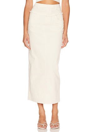 Camila Coelho Brickell Skirt in Cream. Size S. Also in XL.