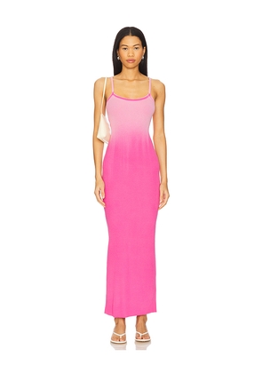 COTTON CITIZEN The Verona Spaghetti Maxi Dress in Pink. Size L. Also in S.