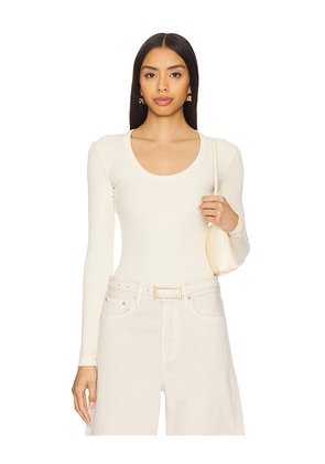 Citizens of Humanity Mara U-neck Top in Cream. Size L. Also in XL.