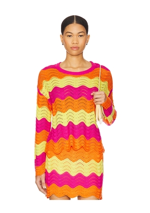 BEACH RIOT Beach Sweater in Pink. Size S. Also in XS.