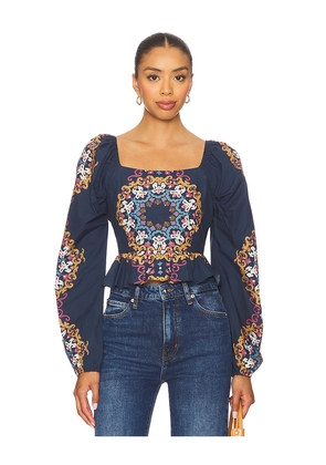 Cleobella Elizabeth Top in Navy. Size S. Also in XS.