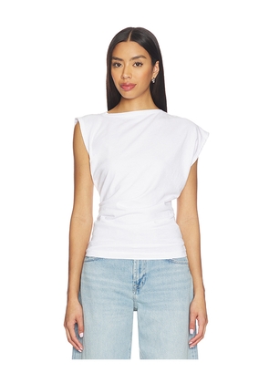 AGOLDE Beth Tee Shirt in White. Size L. Also in M, S, XL, XS.