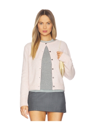 CLOSED Crew Neck Cardigan in Blush. Size L. Also in M, S, XL, XS, XXS.