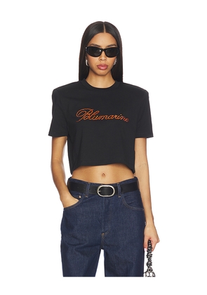 Blumarine Logo T Shirt in Black. Size L. Also in M, S, XS.