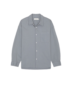 FRAME Relaxed Denim Shirt in Slate. Size S. Also in XL/1X.