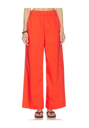 SIMKHAI Arden Pull On Pant in Tangerine. Size L. Also in M, S, XS.
