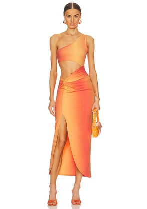 OW Collection Isabel Dress in Orange. Size L. Also in XL.