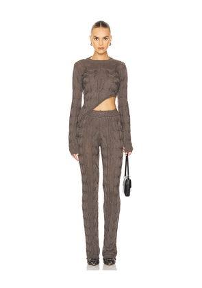 MORE TO COME Cally Pant Set in Grey. Size L. Also in XS.