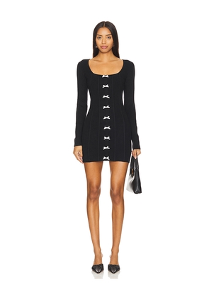 MAJORELLE Lizbeth Mini Dress in Black. Size L. Also in S.