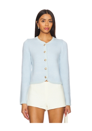 MAJORELLE Julane Cardigan in Baby Blue. Size M. Also in XL.