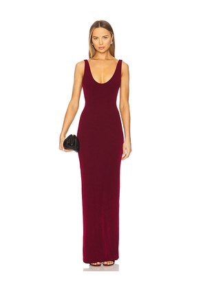 Mirror Palais Yasmeen Supermodel Gown in Burgundy. Size L. Also in XXS.