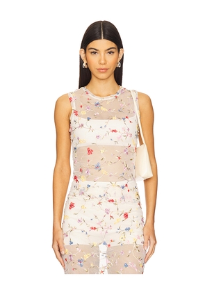 L'Academie by Marianna Ninah Top in Cream. Size L. Also in M, S, XL, XS, XXS.