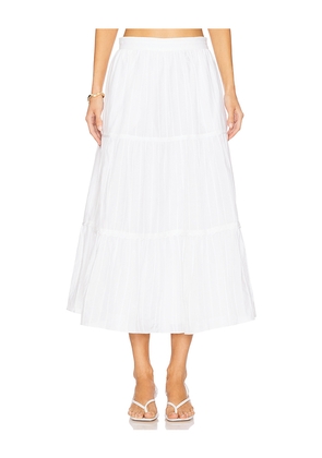 La Ligne Tiered Skirt in Ivory. Size 12. Also in 8.