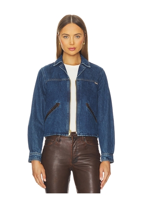 MOTHER The Steer Clear Jacket in Blue. Size M. Also in XS.
