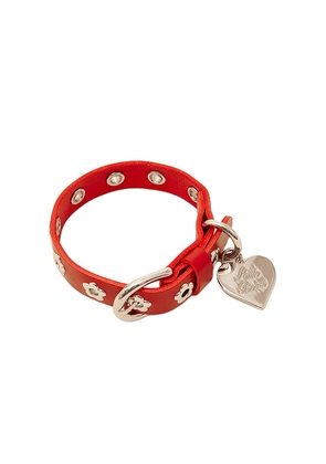 Little Beast Ruby Flower Power Collar in Red. Size S. Also in .