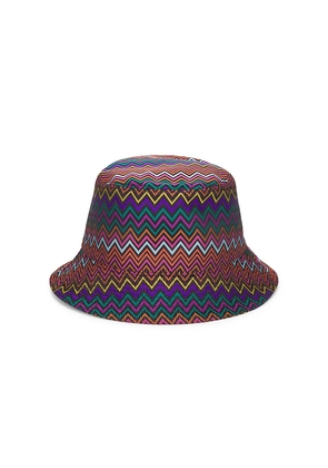 Missoni Bucket Hat in Brown.