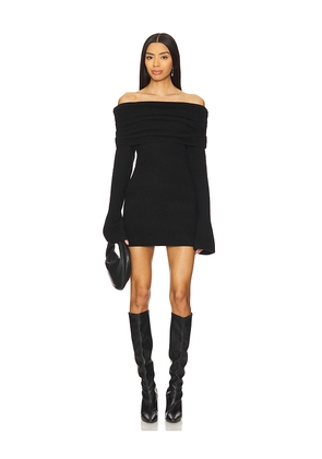 SEROYA Selene Mini Dress in Black. Size M. Also in XXS.