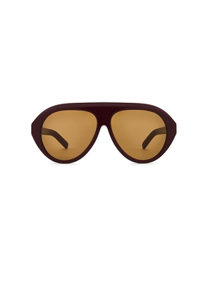 Past Midnight The Icon Sunglasses in Burgundy.