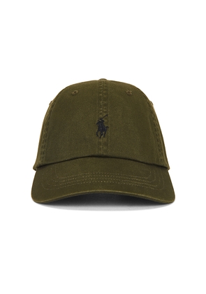 Polo Ralph Lauren Chino Sport Cap in Olive.