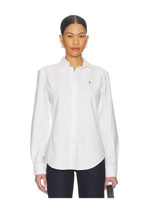 Polo Ralph Lauren Long Sleeve Button Front Shirt in White. Size 0. Also in 00, 8.