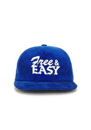 The Hundreds x Free And Easy Don't Trip Snapback Hat in Royal.