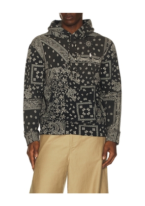 Polo Ralph Lauren Ong-sleeve Seasonal Printed Fleece Sweatshirt in Black. Size L. Also in M, S, XL/1X, XXL/2X.