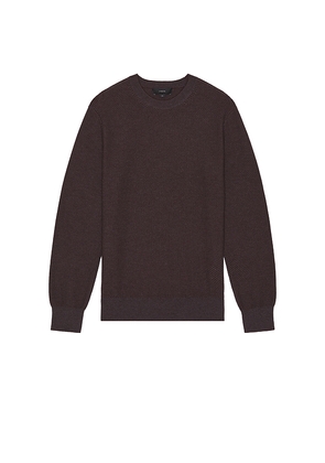 Vince Jacquard Long Sleeve Crewneck Sweater in Burgundy. Size M. Also in S.