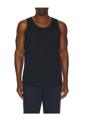 Reigning Champ Lightweight Jersey Slim Tank Top in Navy. Size L. Also in M, S, XL/1X.