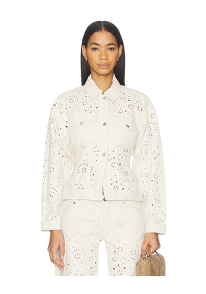 Steve Madden Henrietta Jacket in Ivory. Size L. Also in M, S, XL, XS.