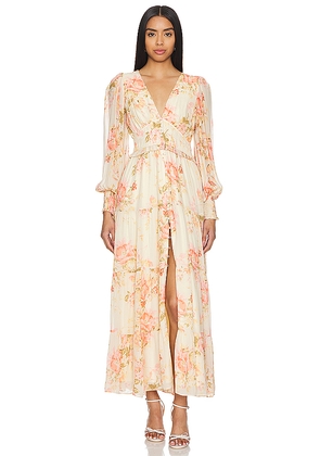 Yumi Kim Frida Dress in Cream,Rose. Size M. Also in S, XS.