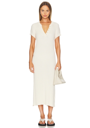 Varley Aria Knit Midi Dress in White. Size M. Also in XL.