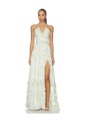 V. Chapman Scarlette Dress in Sage. Size 0. Also in 10, 12, 2, 4, 6, 8.