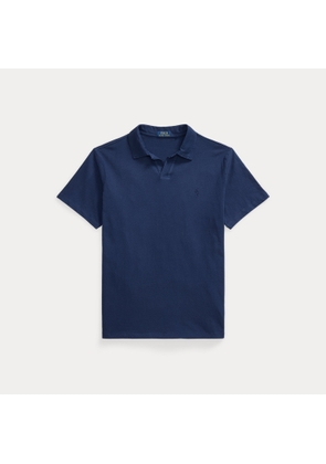 Standard Fit Cotton-Linen Polo Shirt