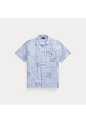 Classic Fit Patchwork Seersucker Shirt