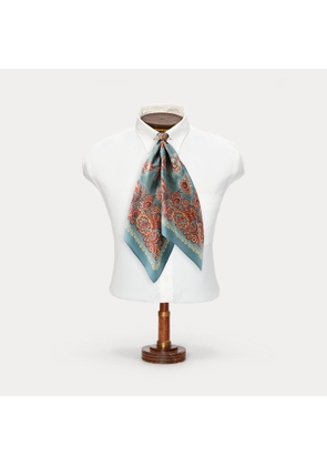 Handmade Floral Silk Western Ascot