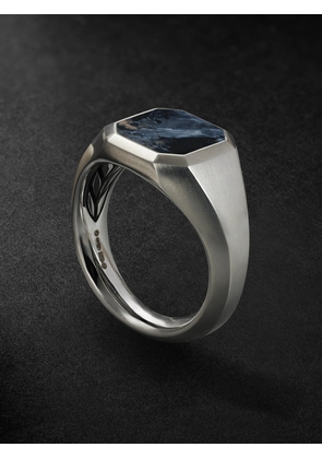 David Yurman - Streamline® Sterling Silver Pietersite Signet Ring - Men - Silver - 8