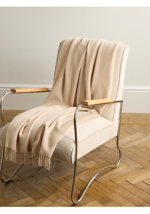 Soho Home - Maria Fringed Baby Alpaca Throw - Men - Neutrals