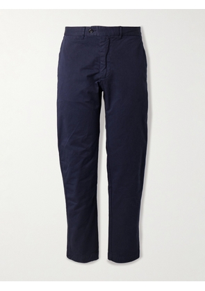 Hartford - Taylor Straight-Leg Cotton-Gabardine Trousers - Men - Blue - IT 46