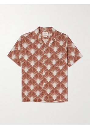 Portuguese Flannel - Feathers Printed Linen and Cotton-Blend Shirt - Men - Red - XS