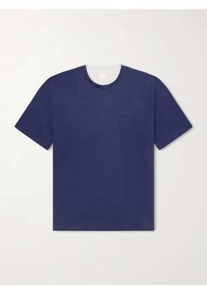 Eleventy - Giza Cotton-Jersey T-Shirt - Men - Blue - XS