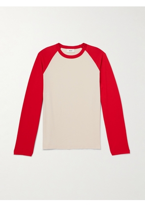 NN07 - Regie 3508 Two-Tone Organic Cotton-Jersey T-Shirt - Men - Red - S