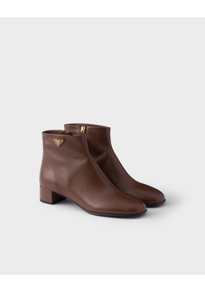 Nappa leather booties