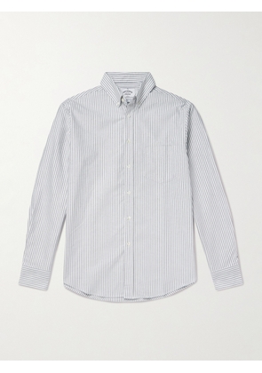 Portuguese Flannel - Belavista Button-Down Collar Pinstriped Cotton Oxford Shirt - Men - Gray - XS