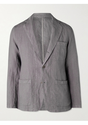 Hartford - Jobby Pat Linen Suit Jacket - Men - Gray - IT 46