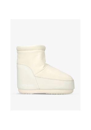 Womens Moon Boot Logo-Print Water-Repellent Woven Boots