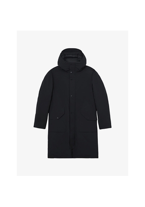 Mens Reiss Quilted Hooded Woven Coat