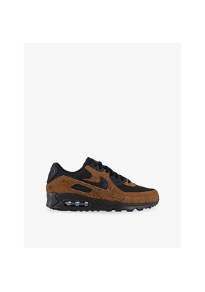 Mens Nike Air Max 90 Suede and Mesh Trainers