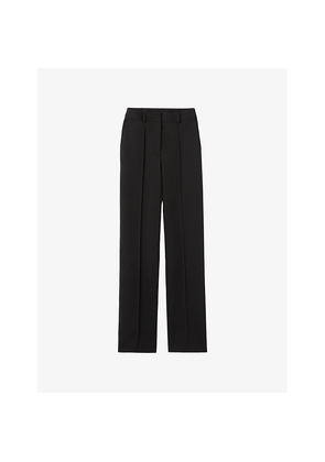 Womens Claudie Pierlot Tailored Straight-Leg Woven Trousers